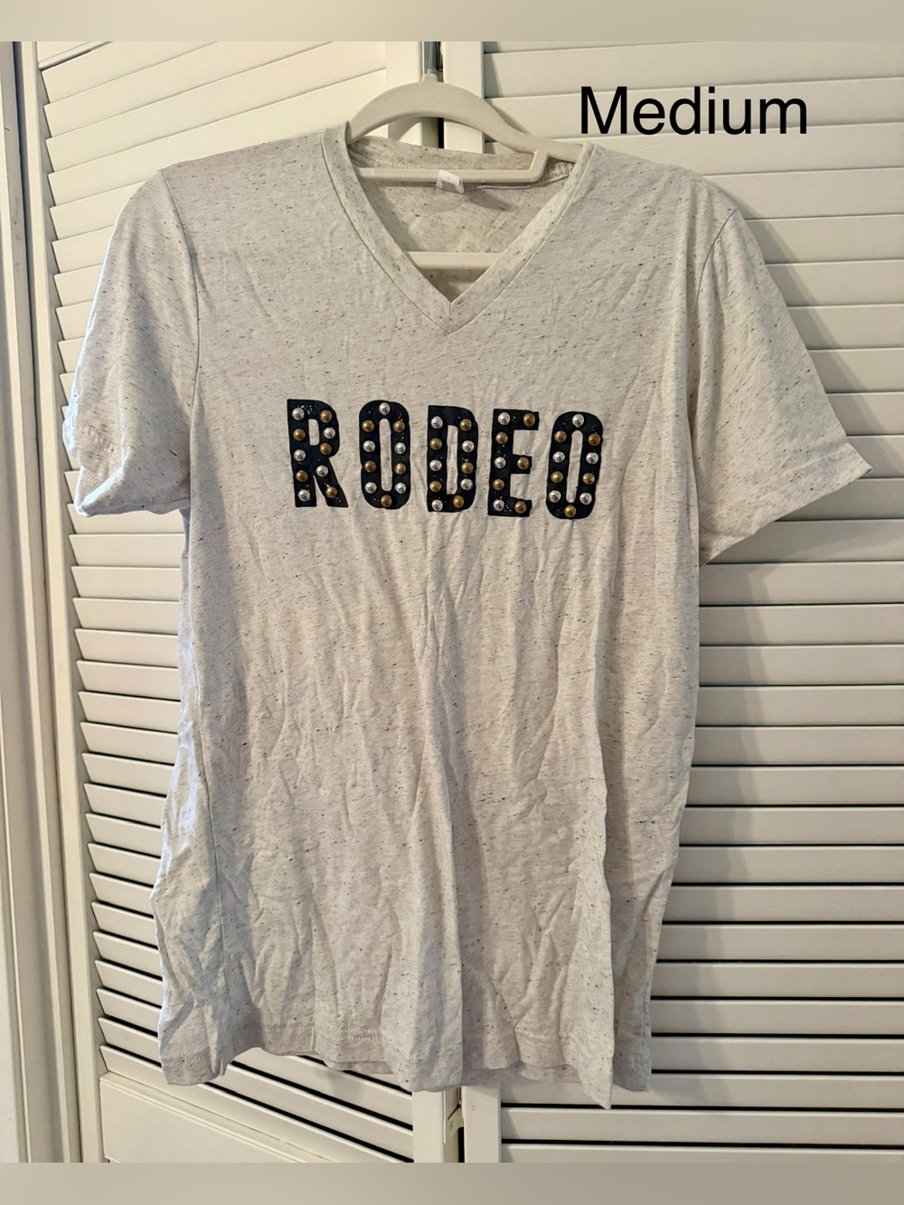 Rodeo Studded V-Neck